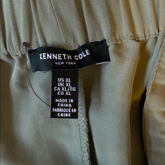 Kenneth Cole sage green Modal elastic back pant XL - Picture 7 of 8